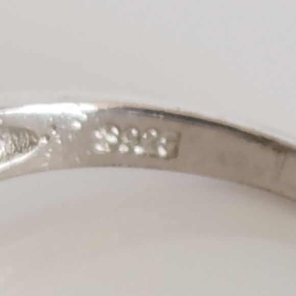 Aquamarine and Tanzanite Ring Size 6-3/4 - Picture 6 of 9